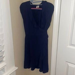 ARITZIA WORN ONCE navy blue wrap dress